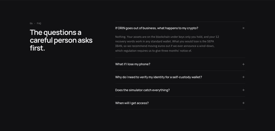 Web3 template — Questions section