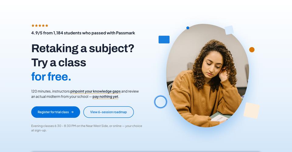 Course Enrolment template — Hero section