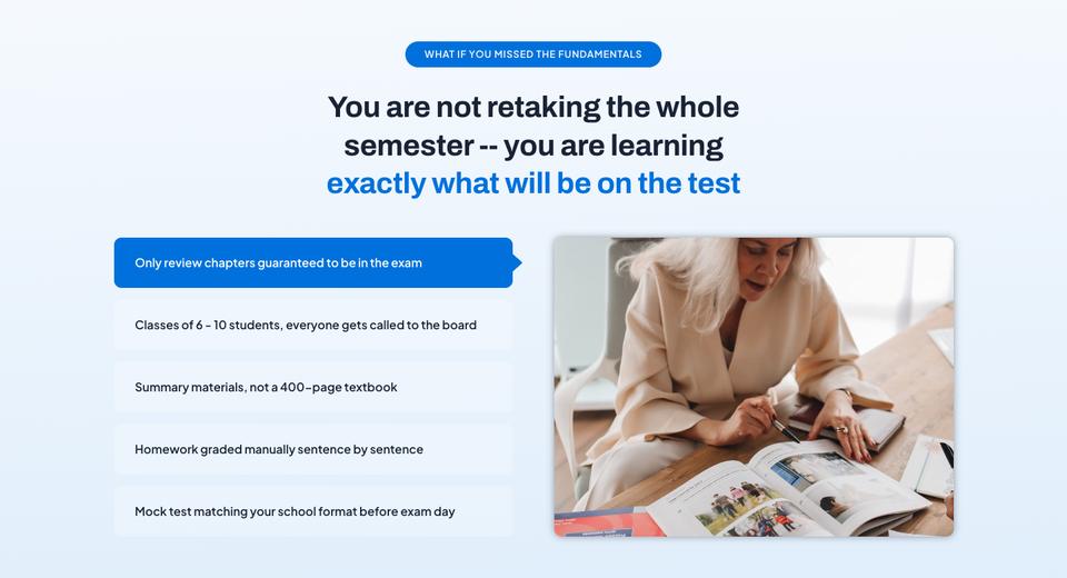 Course Enrolment template — Why it works section