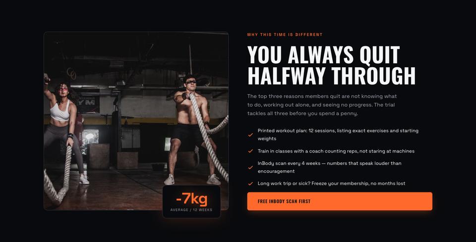 Gym template — Why this time is different section