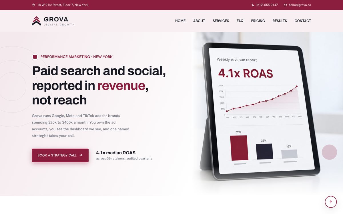 Bold Agency template
