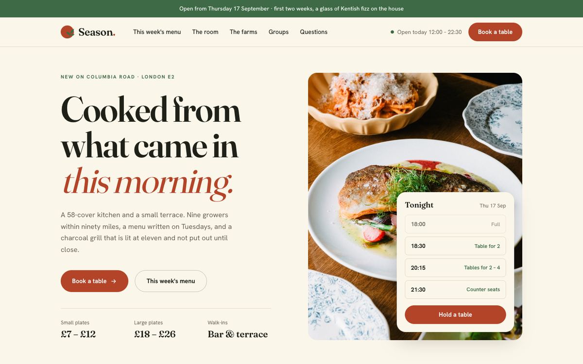Seasonal Kitchen template