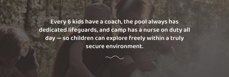 Summer Camp template — Safety promise section