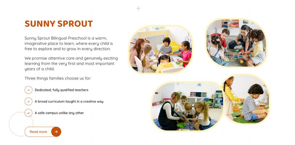 Preschool template — About section