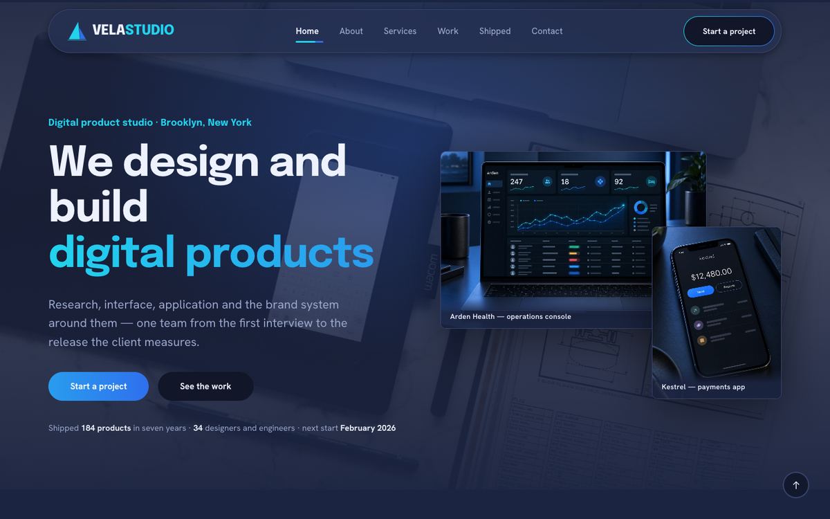 Digital Studio template