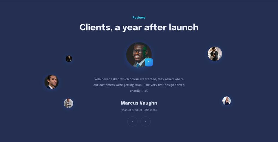 Digital Studio template — Reviews section