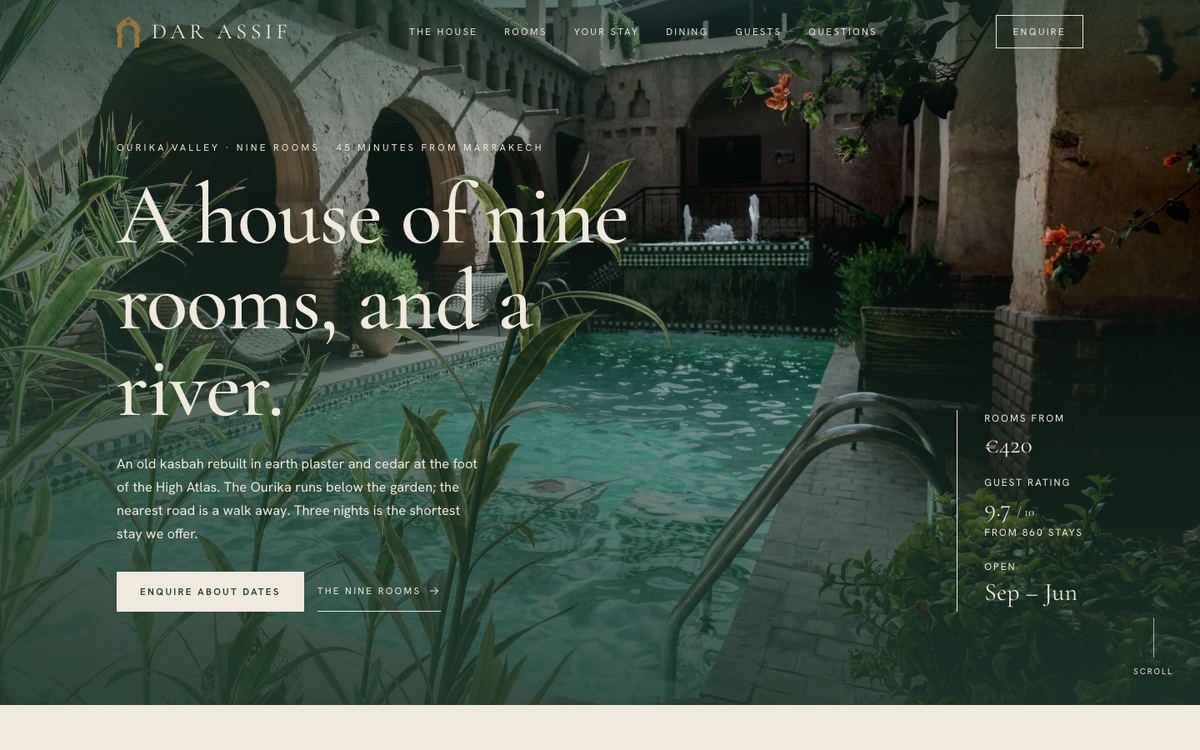 Quiet Luxury Stay template
