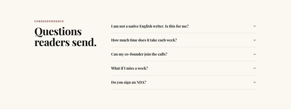 Broadsheet Editorial template — Correspondence section