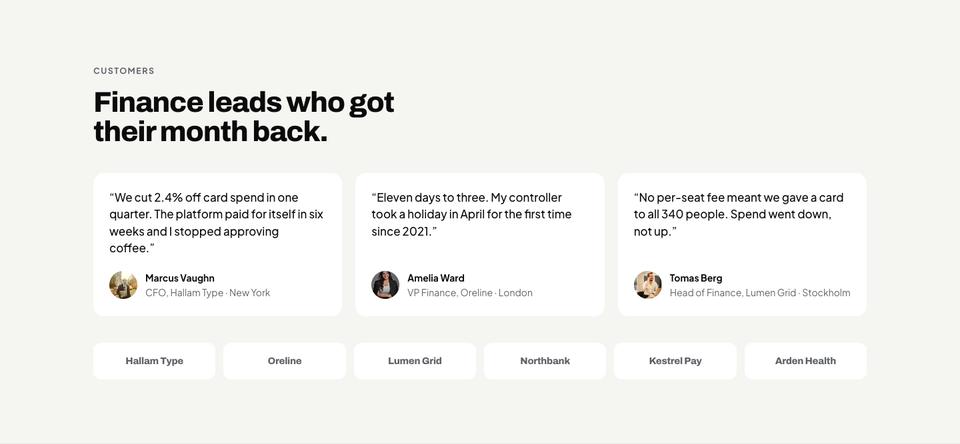Lime Ledger template — Customers section