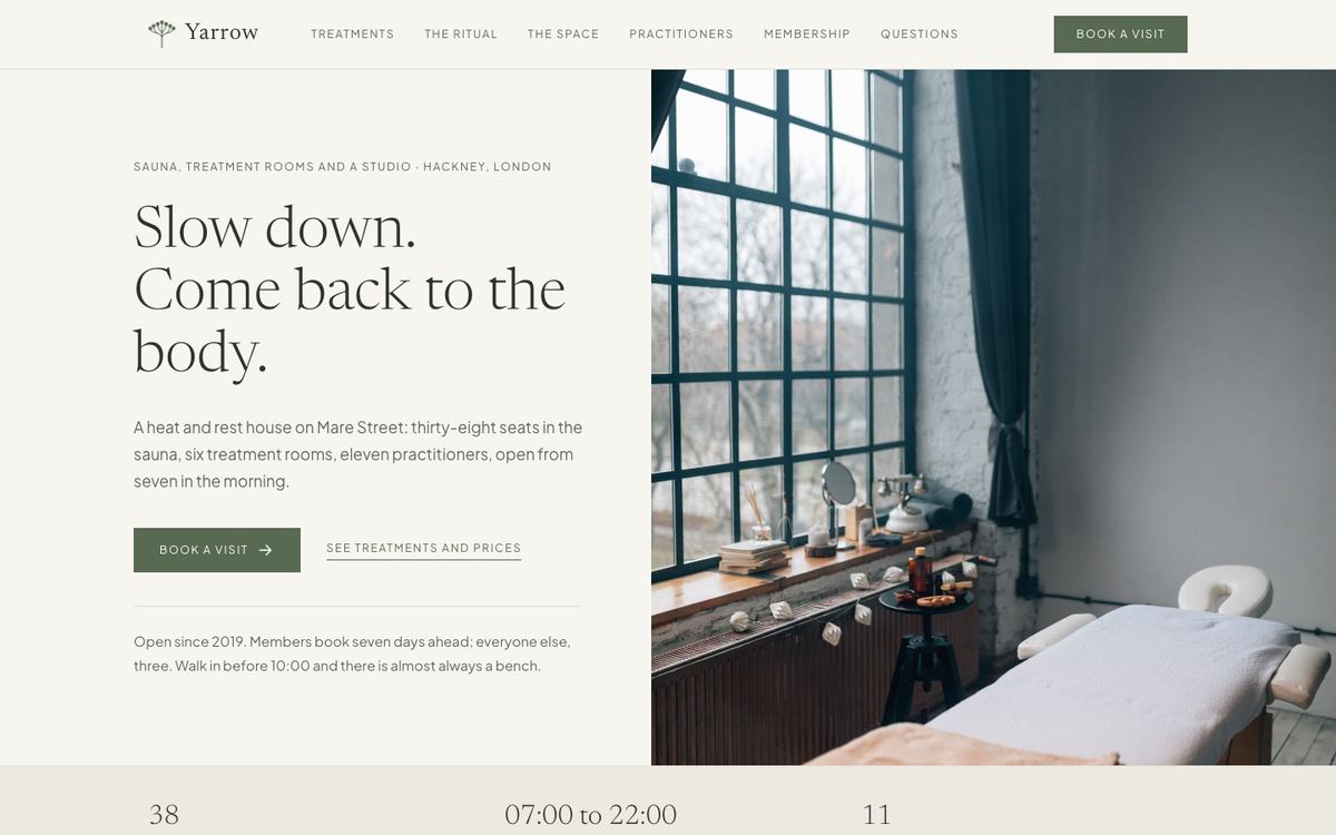 Still Wellness landing page template