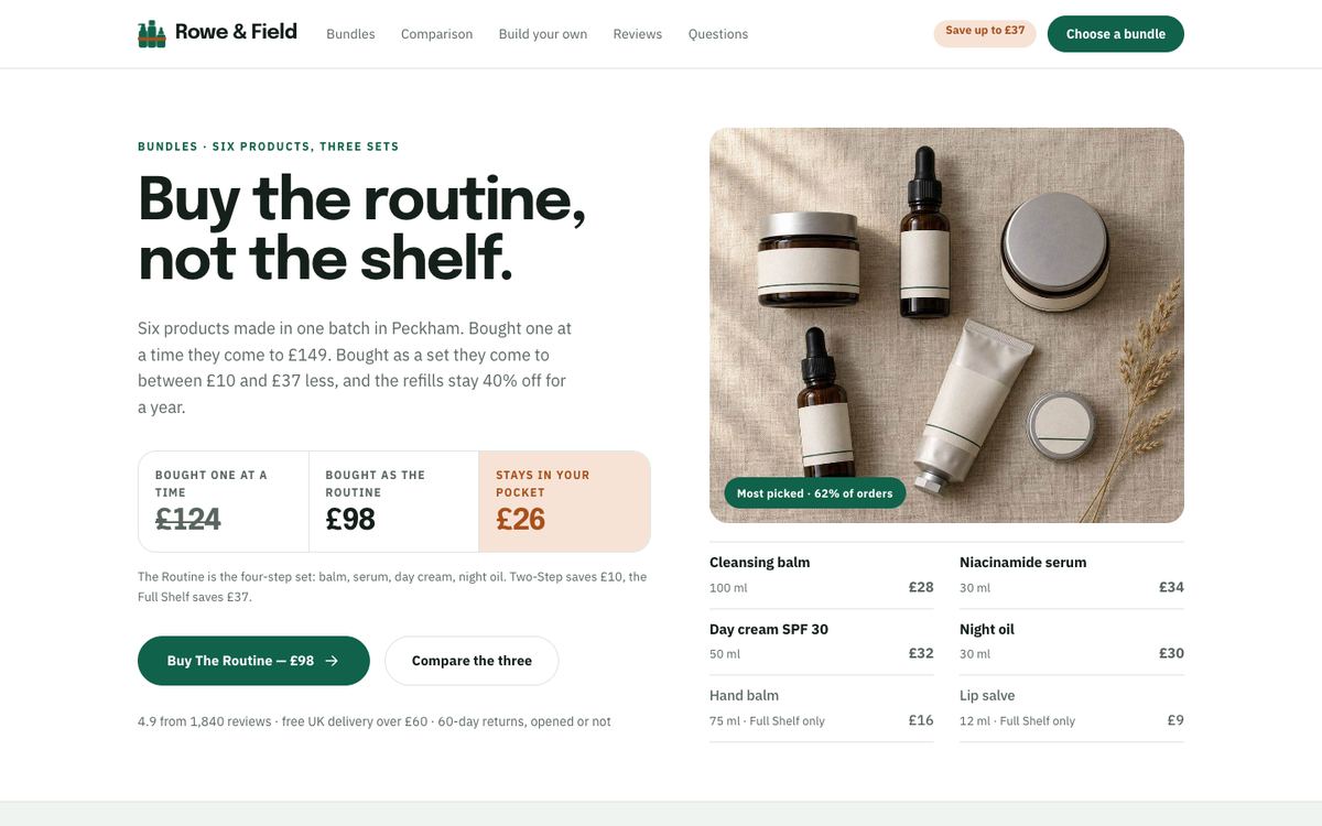 Bundle And Save landing page template