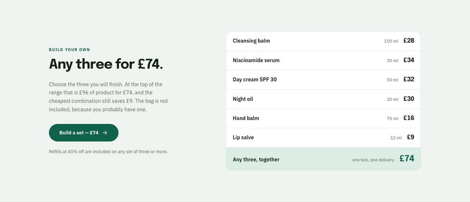Bundle And Save template — Build your own section