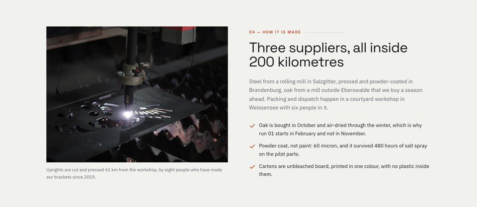 Pre-order Launch template — How it is made section