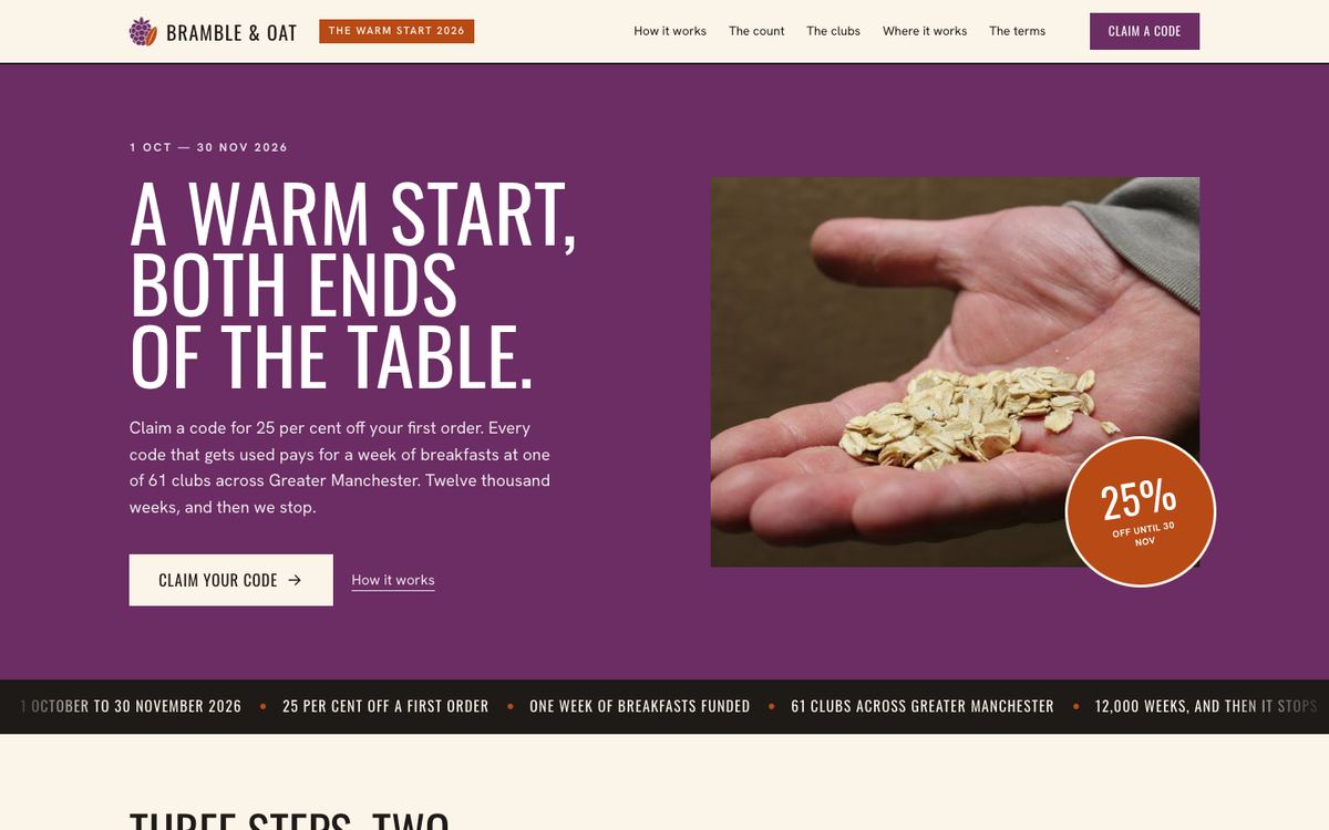 Campaign Promotion landing page template