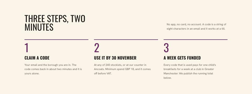 Campaign Promotion template — How it works section
