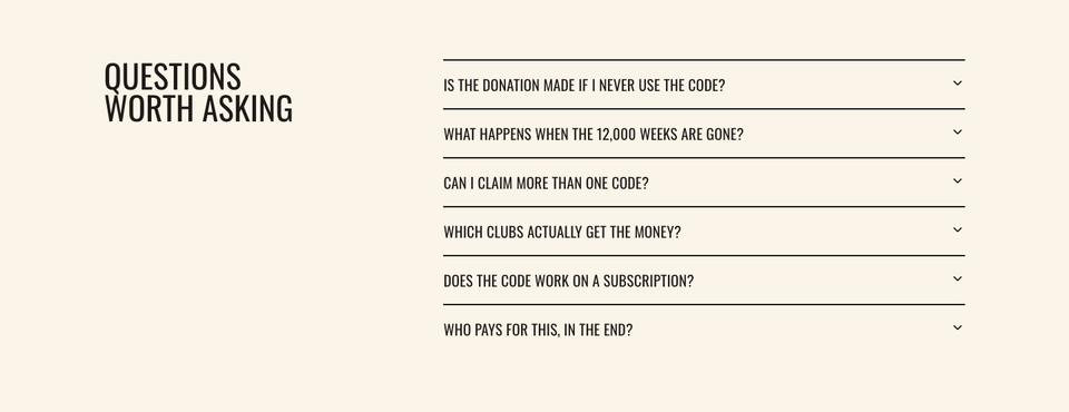 Campaign Promotion template — Questions worth asking section