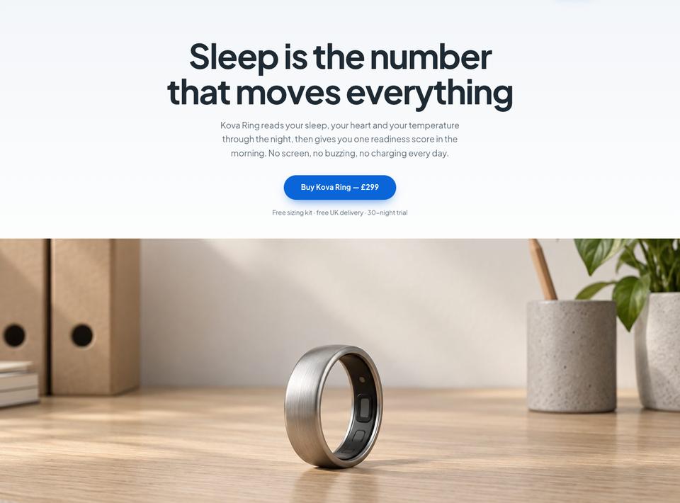 Gadget Launch template — Hero section