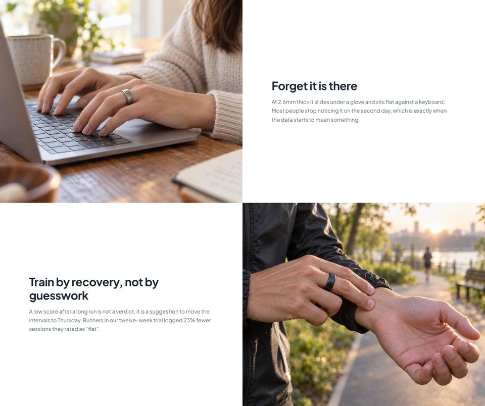 Gadget Launch template — Wearing it section