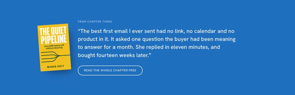 Book Launch template — Excerpt section