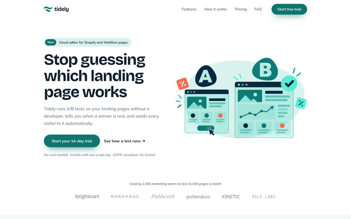Marketing Tool SaaS landing page template