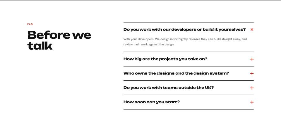 Product Design Studio template — Questions section