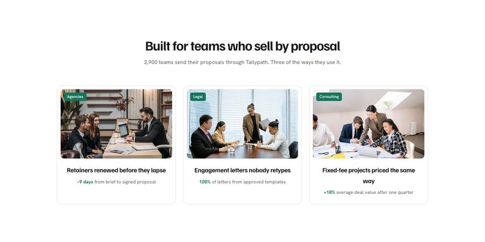Warm B2B Workflow template — Built for teams who sell by proposal section