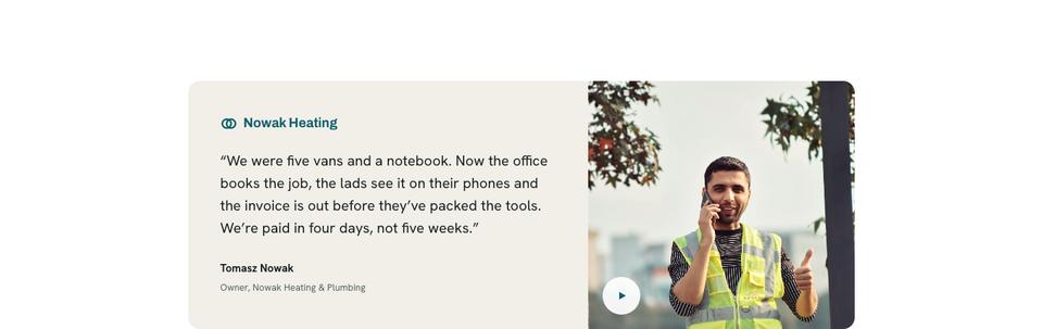Trade Operations Suite template — Customer story section