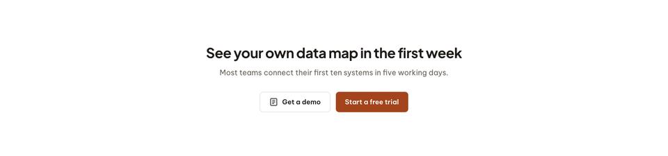 Data Privacy Platform template — First week section