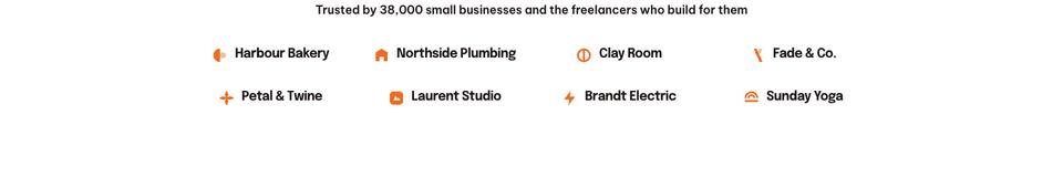 Website Builder Studio template — Clients section
