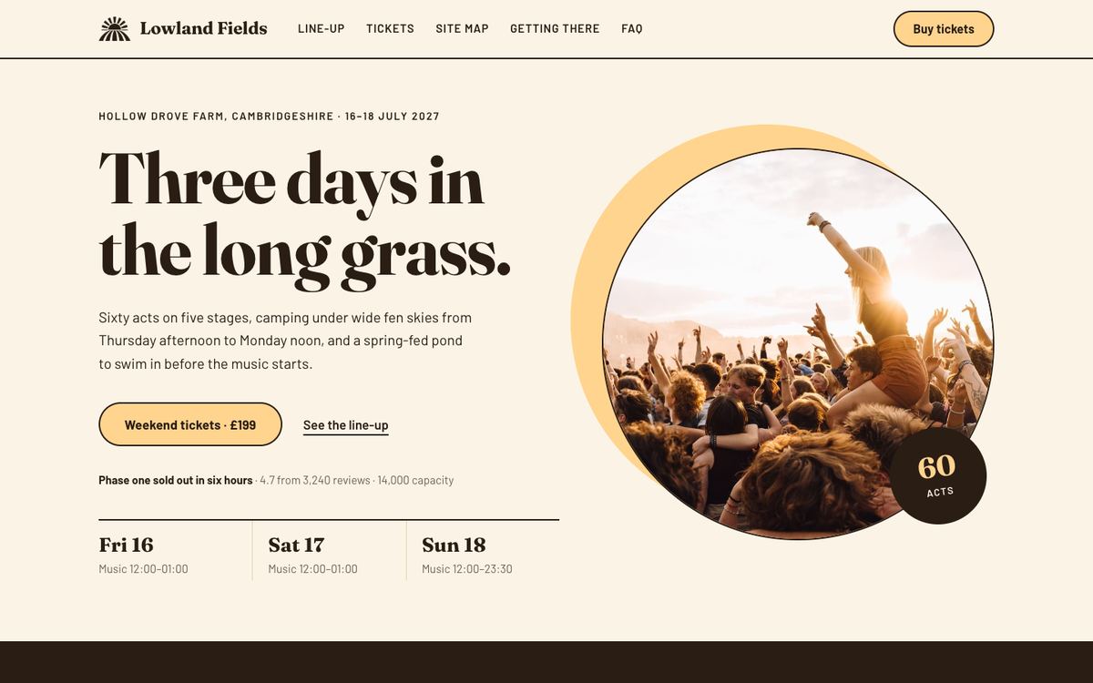 Music Festival template
