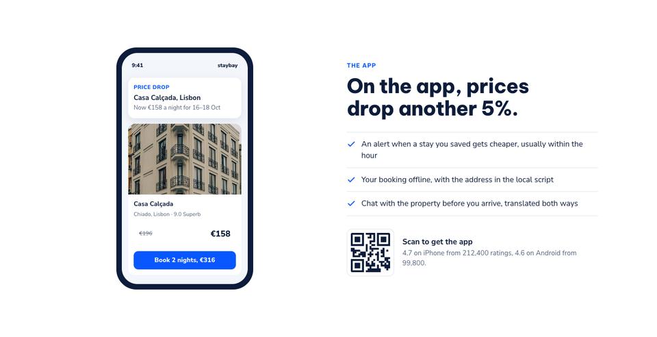 Hotel Booking Platform template — The app section