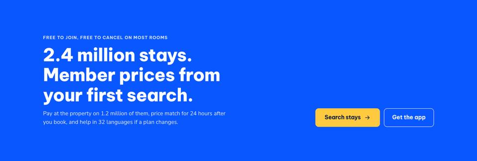 Hotel Booking Platform template — Join section