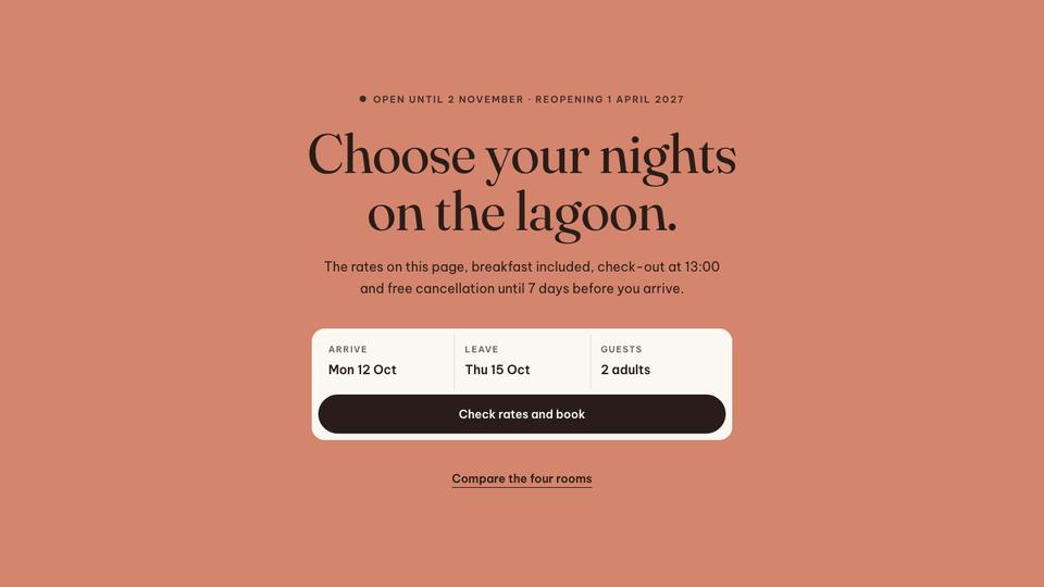 Boutique Resort Direct template — Book section