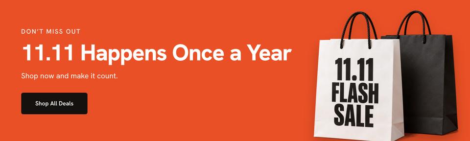 11.11 Flash Sale template — Closing band section