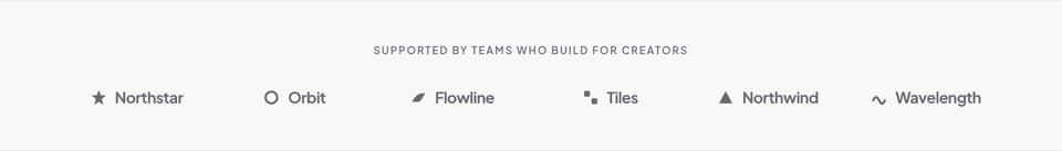 Creator Conference template — Partners section
