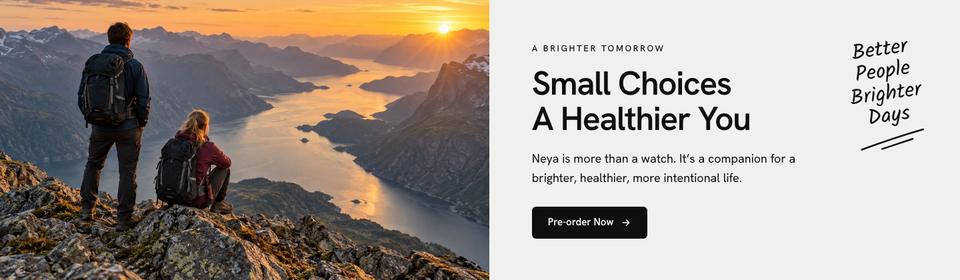 Smartwatch Launch template — Closing band section