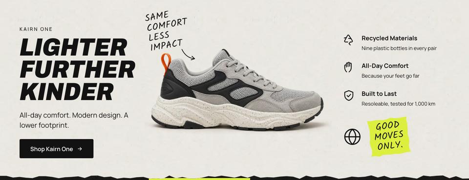 Sustainable Sneakers template — The shoe section