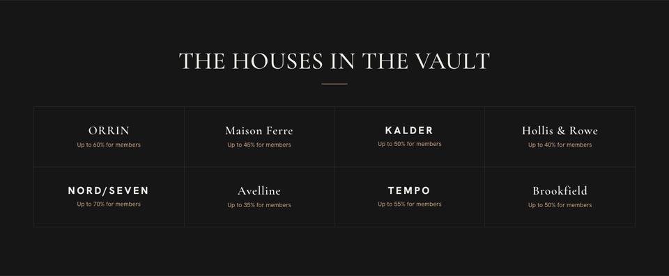 Black Friday Early Access template — Brands section