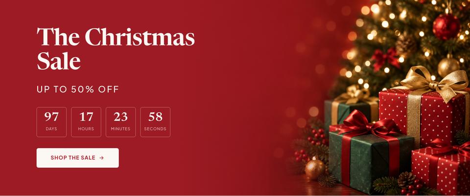 Christmas Gift Shop template — The sale section