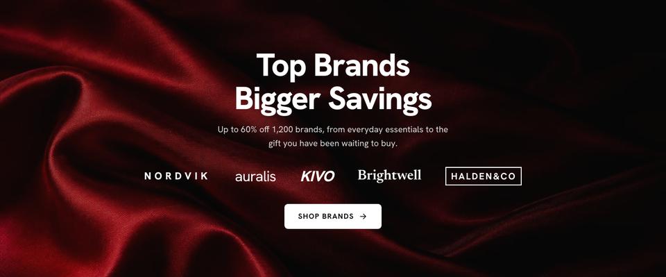 Black Friday Marketplace template — Brands section