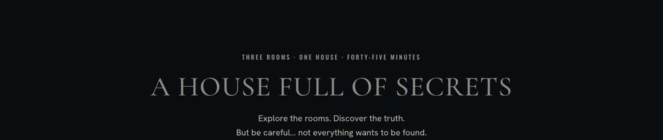 Haunted House Story template — The house section
