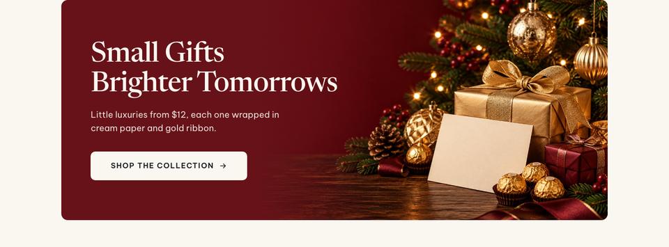 New Year Gift Shop template — Little luxuries section