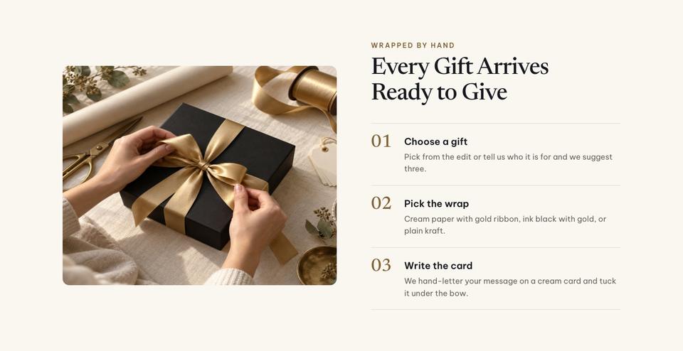 New Year Gift Shop template — Wrapping section