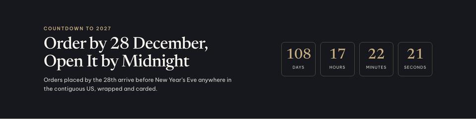 New Year Gift Shop template — Delivery section