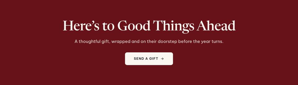 New Year Gift Shop template — Closing band section