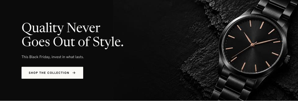 Black Friday Premium Brands template — Statement section