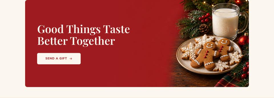 Christmas Treats Bakery template — Gifting banner section