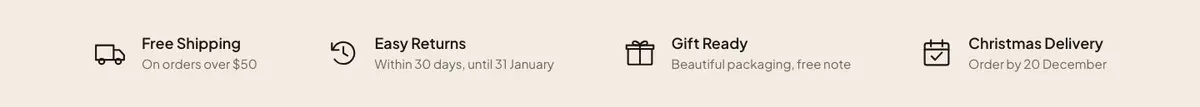 Christmas Gift Shop template — Logo strip section
