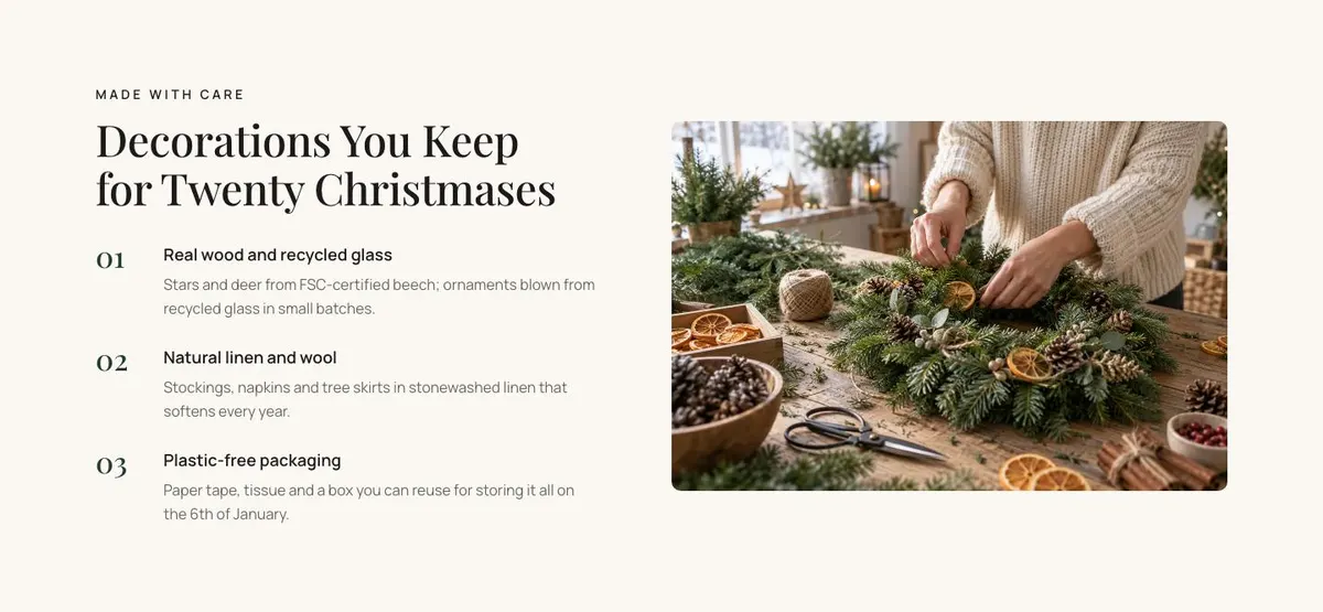 Christmas Home Decor template — Made section