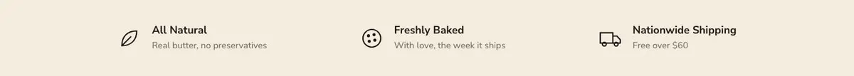 Christmas Treats Bakery template — Logo strip section